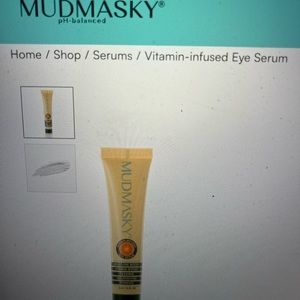 MudMasky, vitamin infused eye serum, brand new,‎ Hi vitamin C, content, 1 oz